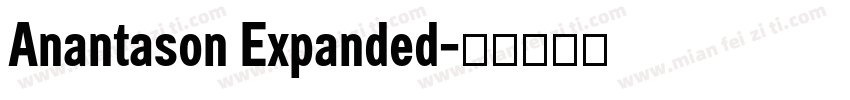 Anantason Expanded字体转换